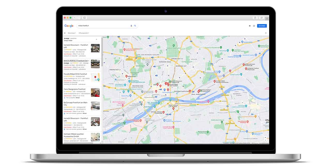 Dienstleistung mit Google-My-Business präsentieren. Für Suchanfragen auf Google-Maps-Seite sichtbar werden.