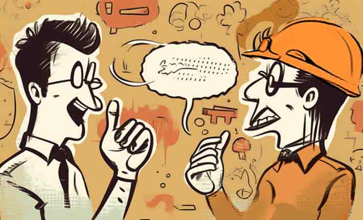 Spreche die Sprache deiner Handwerkskunden – etwas, das der Kunde nicht richtig versteht, macht alles unnötig schwerer. 